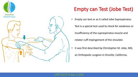 special tests for labral tear|o'brien's test vs empty can.